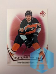 2021-22 Upper Deck SP Authentic Future Watch Limited Red #136 Tanner Laczynski